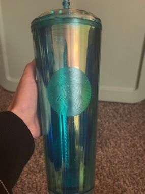 Starbucks Iridescent Teal Reusable Tumbler